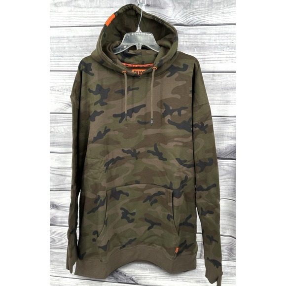 DIXXON FLANNEL CO GREEN CAMO HOODED SWEATSHIRT HOODIE Men's Size 2XL NEW!! - Picture 2 of 8